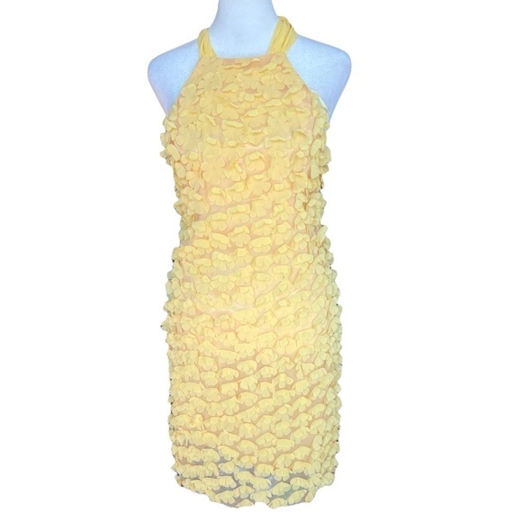 JILL STUART Flower Appliqué Chiffon Dress - Picture 3 of 7